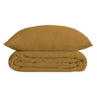 juego de cama percal amarillo mostaza 260x240cm
