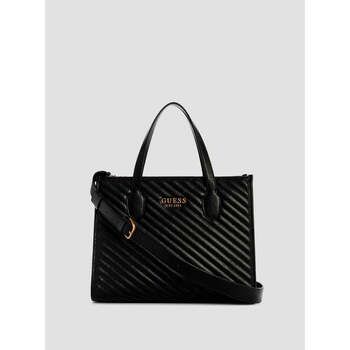 Guess Bolsa Bolso Tote Silvana 2 Comp Negro para mujer