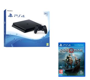 PlayStation 4 Slim & God Of War Bundle, Black