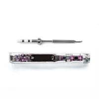 hglrc rc2 soldador oled pantalla hd inteligente de temperatura constante compatible con puntas de soldador ts  t12 para
