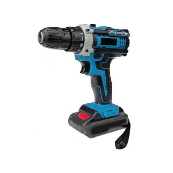 Taladro atornillador inalámbrico de 48 V, destornillador inalámbrico con batería de 2400 mAh, taladro de percusión 32 Nm, 2 velocidades, LED, 31 accesorios de bricolaje