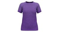 camiseta running mujer odlo essentials sin costuras morado