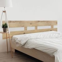 dhome cabecero cambrian 160cm dual horizontal estilo valla madera reciclada dm herrajes incluidos 160cm dual horizontal valla cambrian