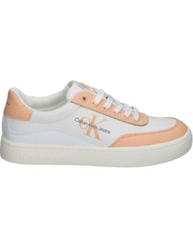 Zapatillas Calvin Klein 129602s Blancas Y Coral Para Mujer 36
