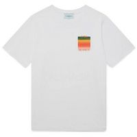 casablanca camiseta t-shirt gradient logo white para hombre