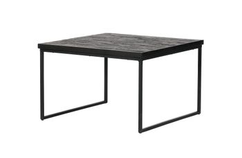 Mesa auxiliar de madera reciclada negra