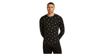 Capa base hombre icebreaker merino 200 oasis snow day negro