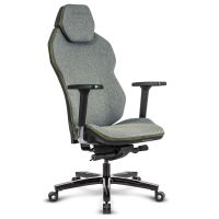 silla gaming quersus icos 11 verde militar tejido ignifugo reposabrazos 4d