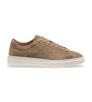 boss para hombre 50563162 zapatillas con logo grabado beige 43 plano cordones casual
