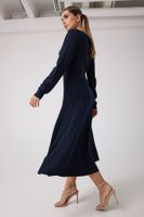 vestido midi de mezcla de cachemir de marciano