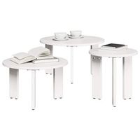3 piezas mesa de cafe  mesa de centro madera maciza de pino
