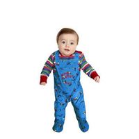 disfraz de chucky azul para bebe