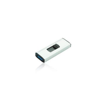 Unidad flash USB MediaRange MR917 64 GB USB 3.2 Gen 1 Deslizar Negro Plata