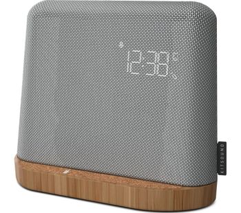 XDock Qi FM Bluetooth Clock Radio - Grey, Grey