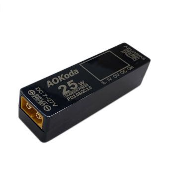 Cargador rápido de AOKoda QC3.0 versión mejorada XT60 a PD3.0 Convertidor de energía Lipo a USB