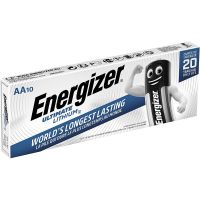 energizer ultimate lithium pack de 10 pilas aa