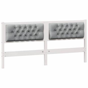 Cabecero Otro Y Gris Claro 180 Cm Madera Maciza De Pino Vidaxl