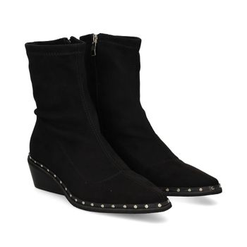 Alma En Pena Botines Con Tacón Mujer - Negro Talla 37