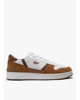 de LACOSTE ZAPATILLAS LACOSTE T-CLIP SET BLANCAS Y MARRONES BLANCO