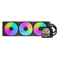 refrigeracion liquida darkflash dv360s max 360 mm 3 ventiladores argb pantalla ips