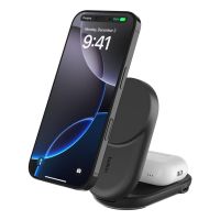 cargador inalambrico belkin wiz039kqbk qi2 25 w 2 en 1 plegable y magnetico