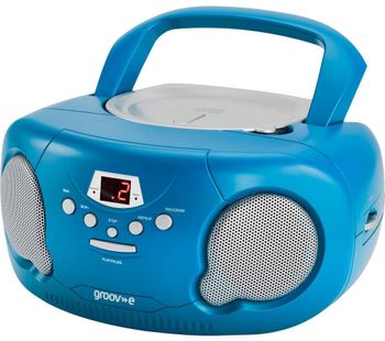 Original Boombox GV-PS733 Portable FM/AM Boombox - Blue, Blue