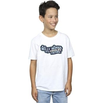 Willy Wonka Tops y Camisetas Chocolate Factory Logo para niño
