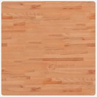 tablero de mesa cuadrado de madera maciza de haya 80x80x4 cm vidaxl