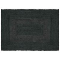 alfombra de area gris oscuro 140 x 200 cm yute vidaxl