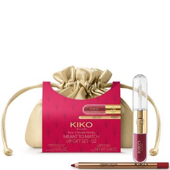 KIKO Milano Meant to Match Lip Gift Set 7.2ml - Various Shades (Worth €24.98) - 02 Silent Flame