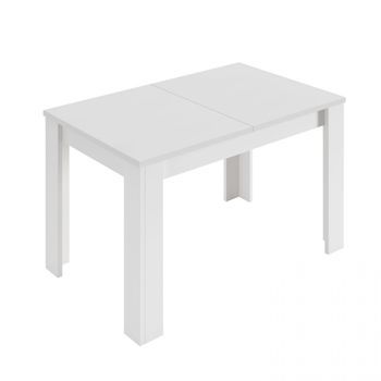 Mesa De Comedor Extensible 123-173x75 Cm Kendra Blanco Artik (blanco Mate) 123–173 X 78 X 75cm Cm