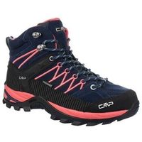 cmp zapatillas de senderismo rigel mid blue hibiscus para mujer