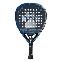 pala de padel kelme panther - equilibrio perfecto entre potencia y control - 3 capas de fibra de vidrio  - nucleo black extra soft - versatilidad en el juego