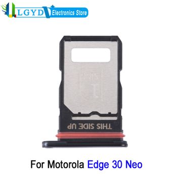 Bandeja de tarjeta SIM + bandeja de tarjeta SIM para teléfono Motorola Edge 30 Neo, bandeja de tarjeta SIM Dual, pieza de repuesto