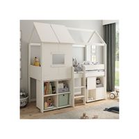 kids avenue ordi midi playhouse bed with desk  cube