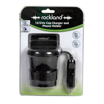 12/24V Cup Charger and Phone Holder
