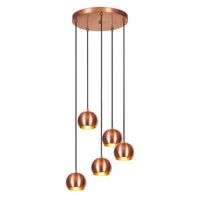 lampara de techo sivani-mr-999 cobre metal diametro 48x108 cm