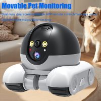 camara robot de doble lente wifi monitoreo de pantalla dual 1080p hd ptz camara de vigilancia de seguridad ip seguimiento automatico monitor de mascotas para bebes