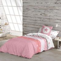 funda nordica reversible indigo  a pink 100 algodon cama 105