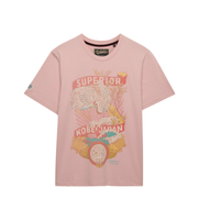 superdry para hombre m1012235a camiseta tokyo relaxed rosa l casual algodon manga corta