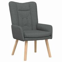 sillon gris oscuro 63 x 67 x 94 cm tela y contrachapado vidaxl