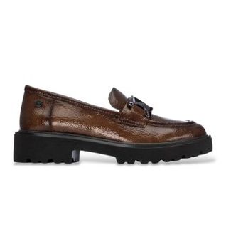 Xti para mujer. 14625802-TAUPE Zapatos 146258 marrón (37), 3 a 5cm, Ninguno, Casual, Clásico, Charol