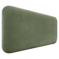 dhome cabecero tapizado en pana liso redondeado pana para pared acusticos cabeceros absorbentes cabezal cama dormitorio verde selva 90cm