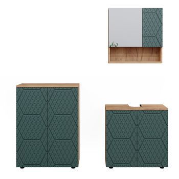 Conjunto De Muebles De Baño Irma 3 Partes, Con Base De 60 Cm Vicco
