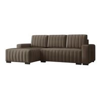 sofa rinconero columbus 154 marron funcion de descanso caja de ropa de cama