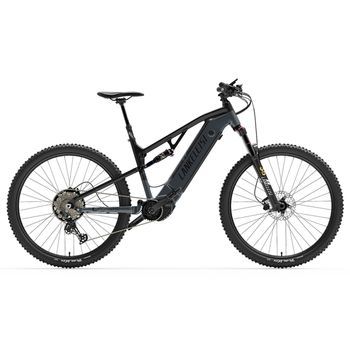Bicicleta De Montaña Eléctrica Lankeleisi Gt800, Motor Central, 29 Pulgadas, Gran Autonomía, Doble Suspensión, Negra