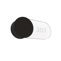 exo lighting - aplique de pared sign s   ip20 led smd 45w 3000k  negro