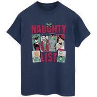 dessins animes camiseta naughty list para mujer