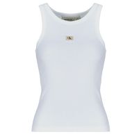 calvin klein jeans camiseta tirantes woven label rib tank top para mujer