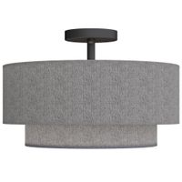 homcom lampara de techo lampara colgante con dobles pantallas efecto lino taupe